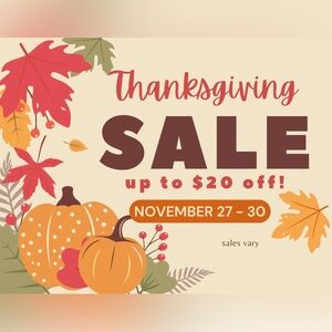THANKSGIVING SALE